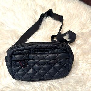 MZ Wallace Black Quilted Crossbody Bag